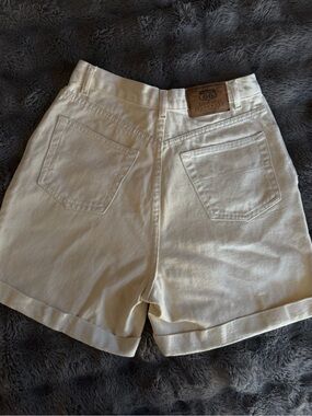 Vintage Route 66 High-Waist Denim Shorts